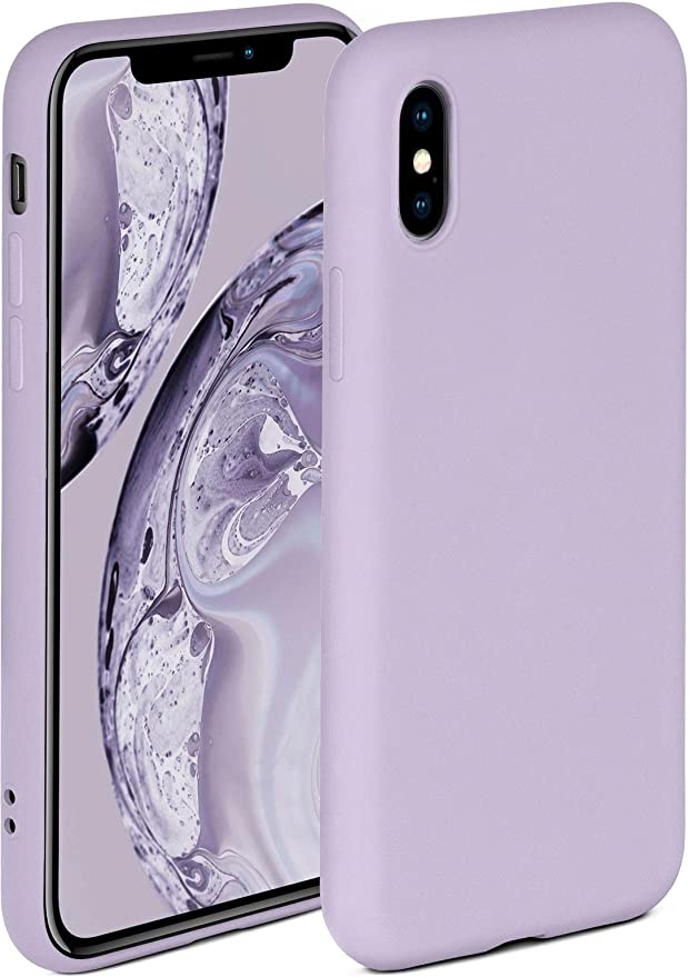 No Logo Silicone Purple Case For iPhone XS MAX