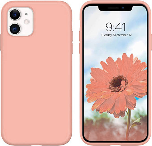 No Logo Silicone Rose Gold Case For iPhone 11 PRO