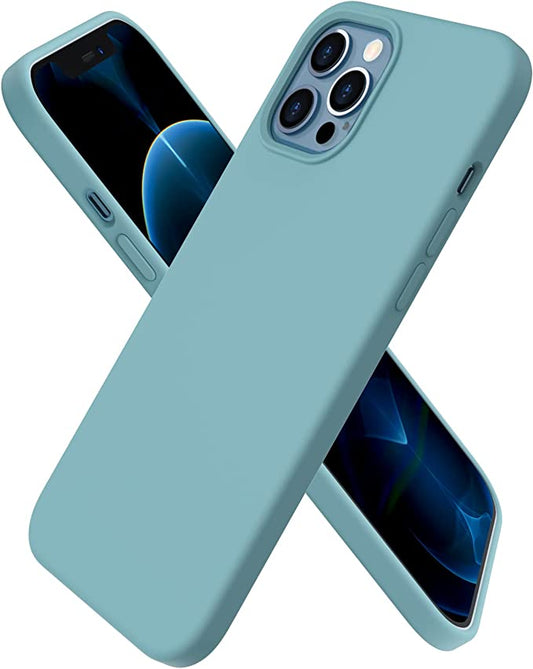 No Logo Silicone Green Case For iPhone 13 PRO MAX