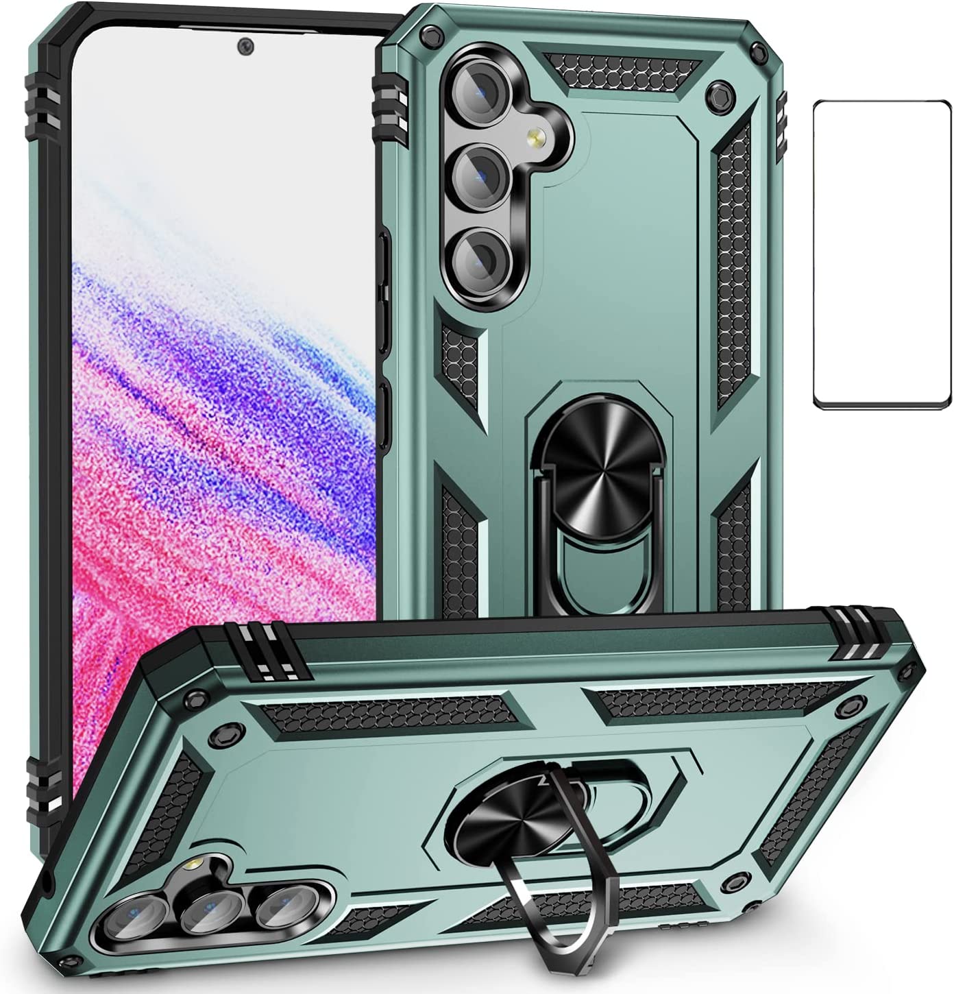 GREEN Hybrid Ring Case for Samsung A54 5G