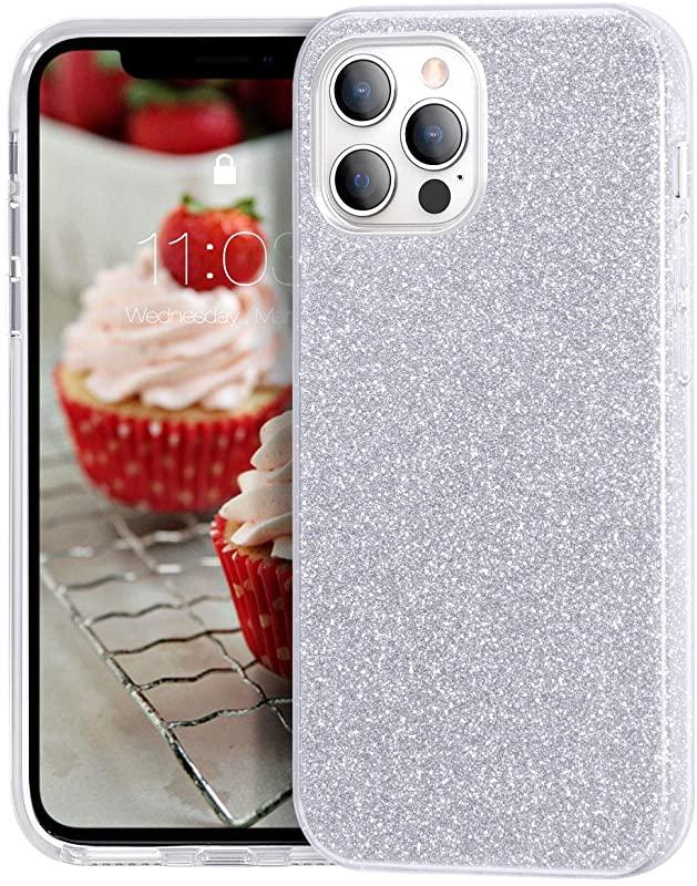 Glitter Silicone Silver Case For iPhone 11
