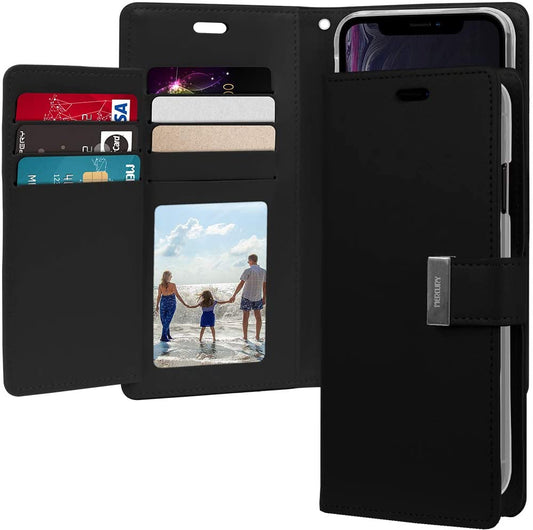Rich Black Wallet Case For iPhone 11 PRO MAX