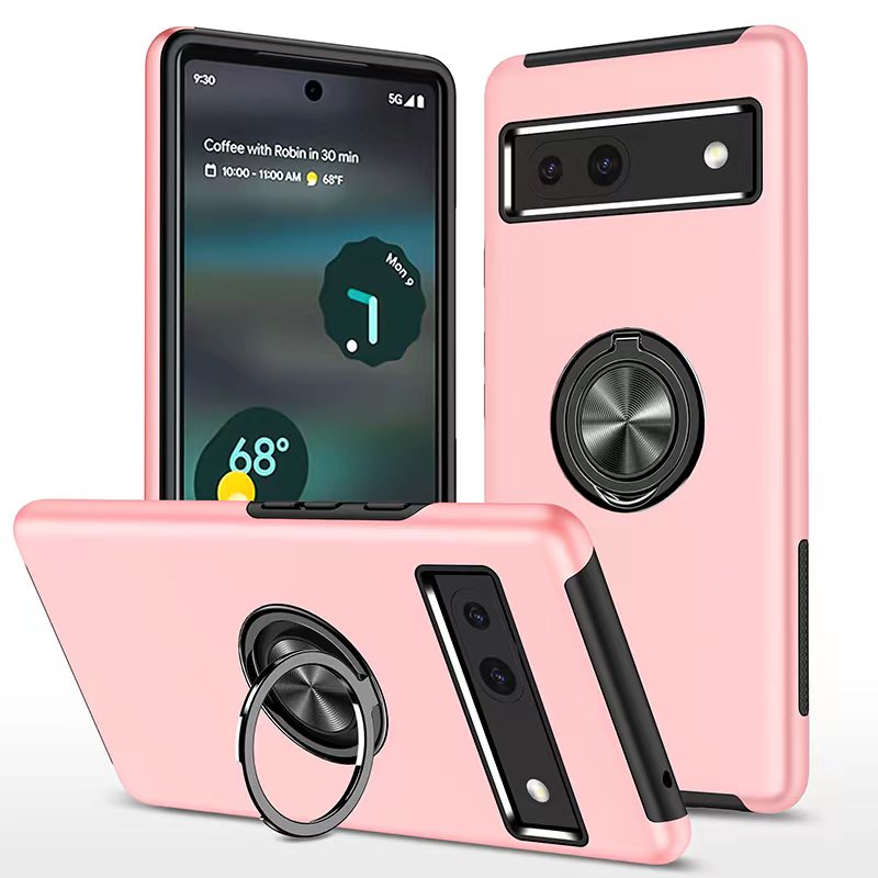 Hybrid Ring Case for Google pixel 7A Rose Gold