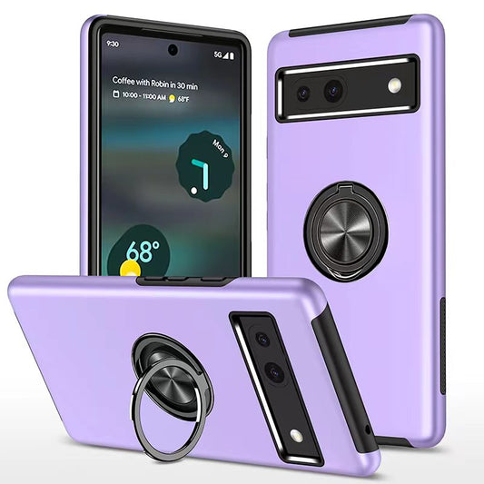 Hybrid Ring Case for Google pixel 7A Purple