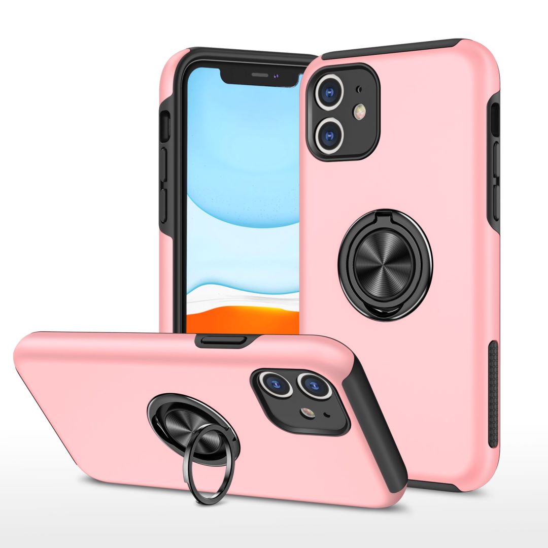 Hybrid Ring Case for iPhone 11 Rose Gold