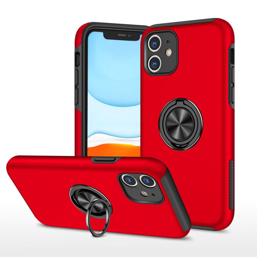 Hybrid Ring Case for iPhone 11 Red