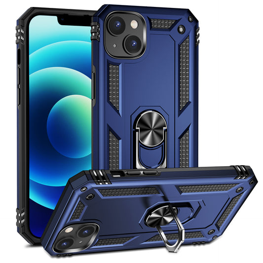 Hybrid Ring Case for iPhone 15 Navy Blue