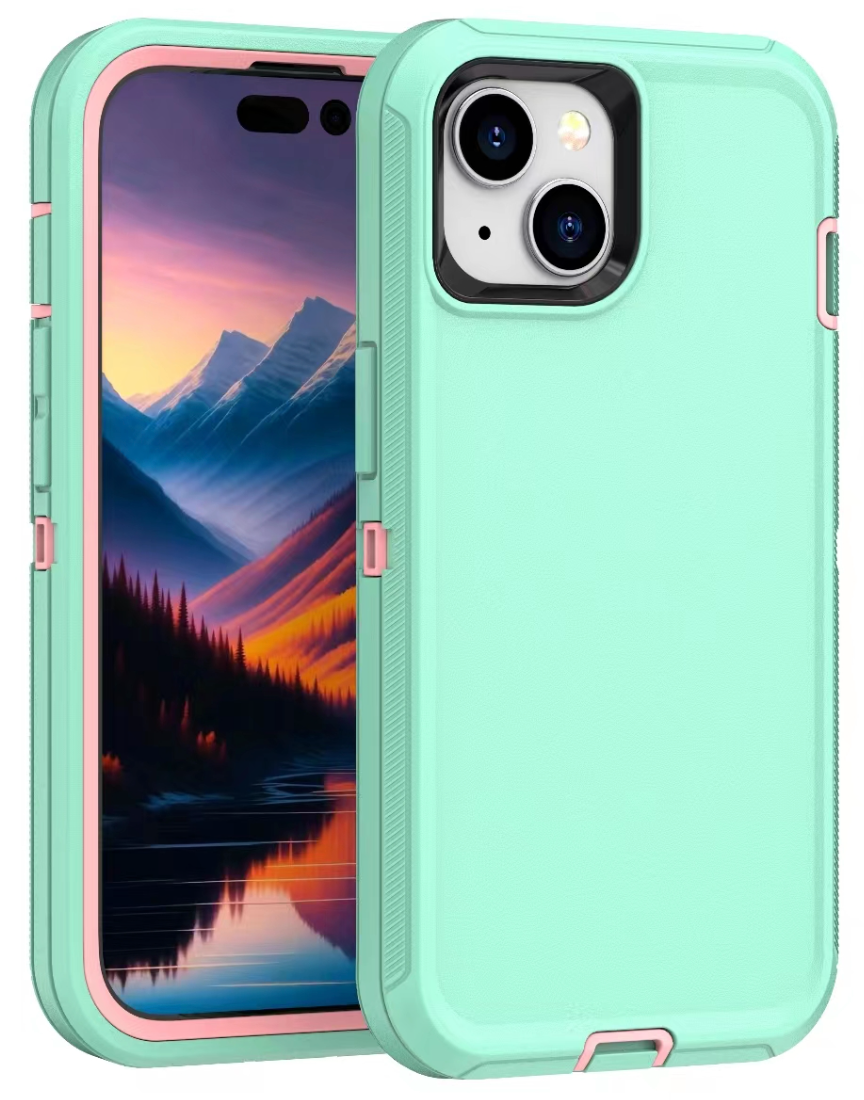 Defender Mint Case for iPhone 15