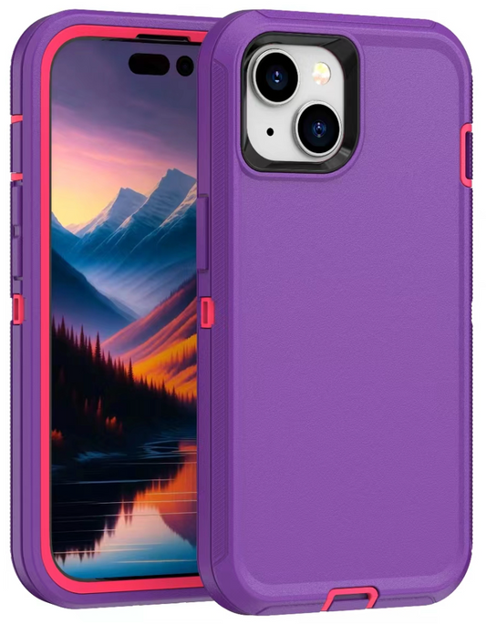 Defender Purple Case for iPhone 15