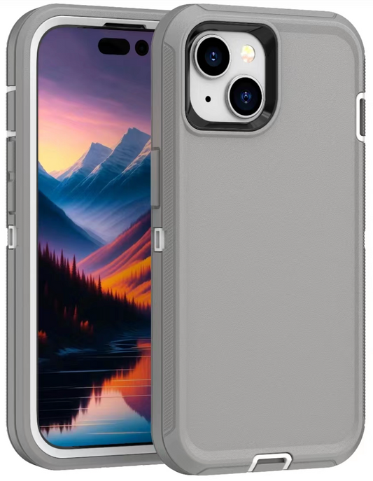 Defender Grey Case for iPhone 15 Plus