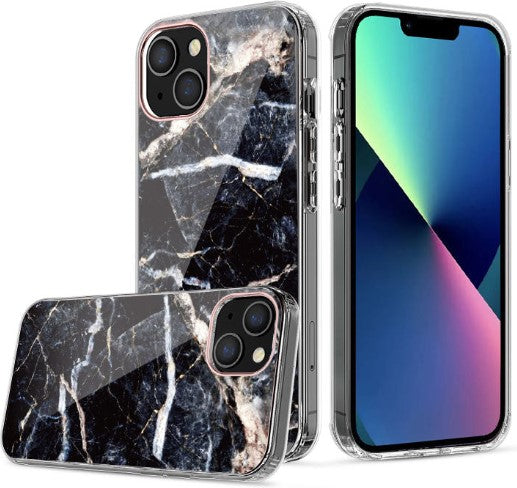 Clear Graphic Case (MARBLE) for iPhone 15