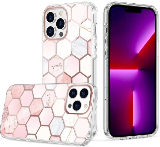 Clear Graphic Case (Honey Comb) for iPhone 15