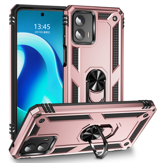 Rose Gold Hybrid Ring Case for Motorola G 5G 2023