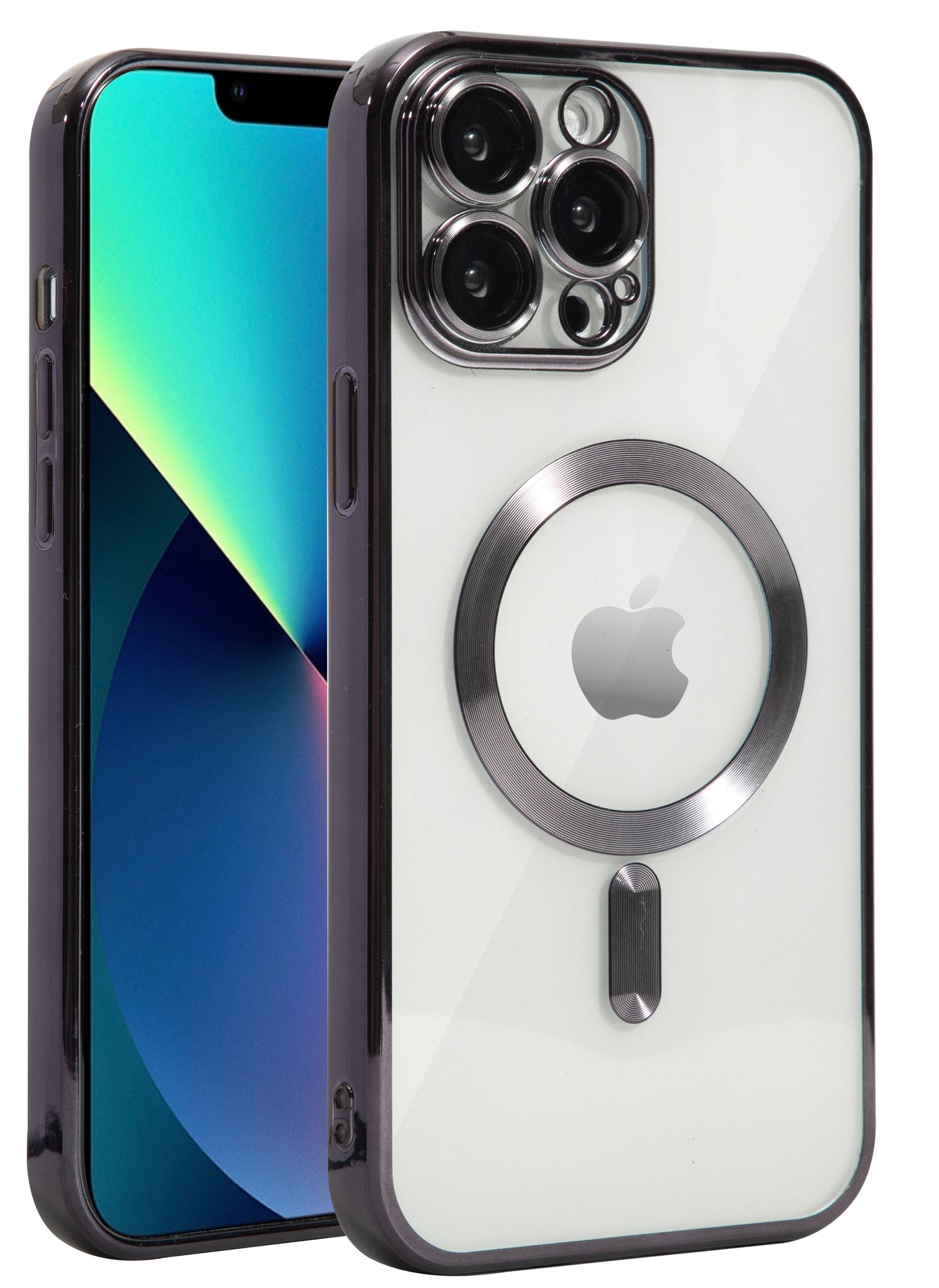 Clear Case Magsafe Camera Lens For iPhone 15 Black