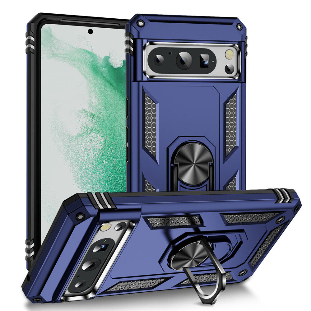 Blue Navy Hybrid Ring Case for Pixel 8 PRO