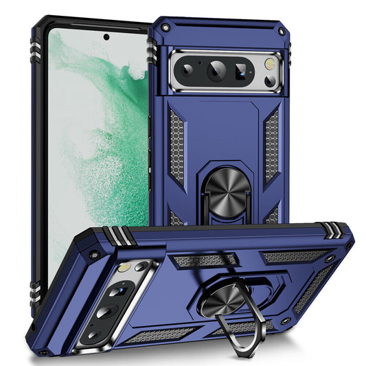 Blue Navy Hybrid Ring Case for Pixel 8