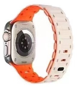 ROSE/ORNG MAGNETIC STRAP W/CLIP - 42/44/45/49 MM