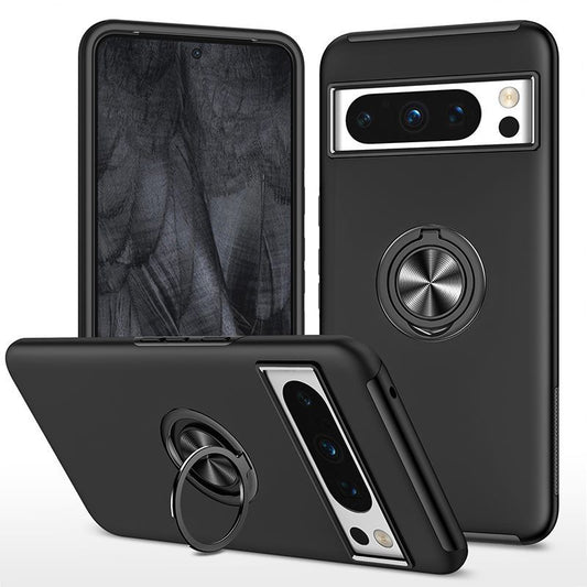 Black Hybrid Ring Case for Google Pixel 8 PRO