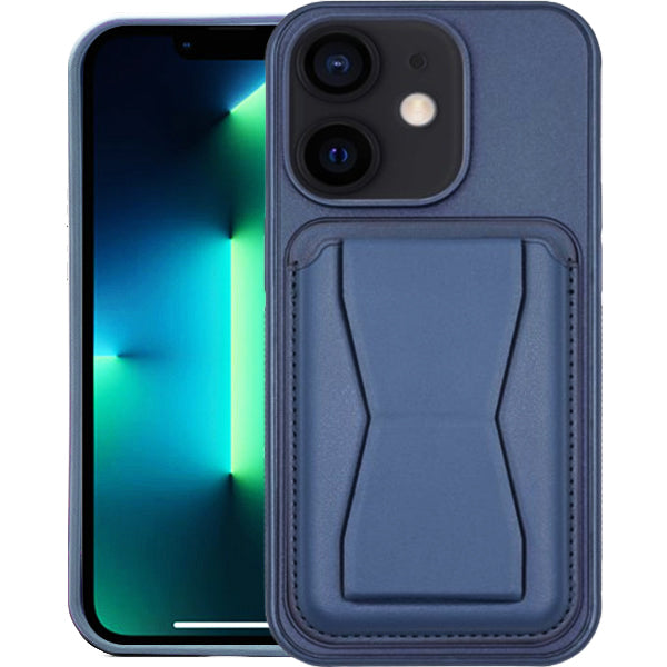 NAVY CARD & STAND CASE IP 11