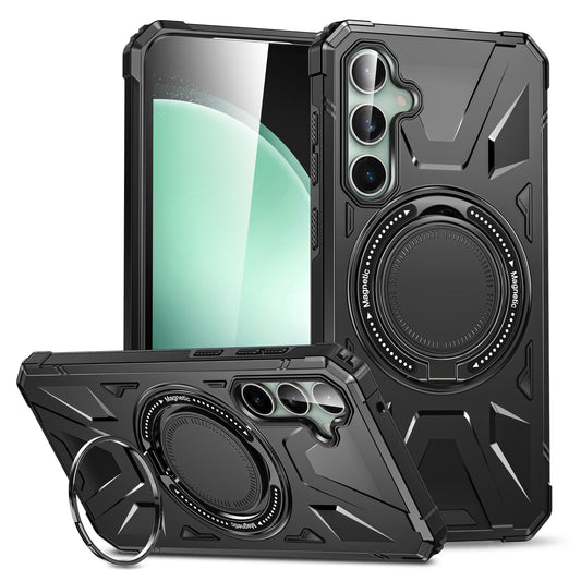 Black Back Case With Ring Magsafe Case Black S23 FE