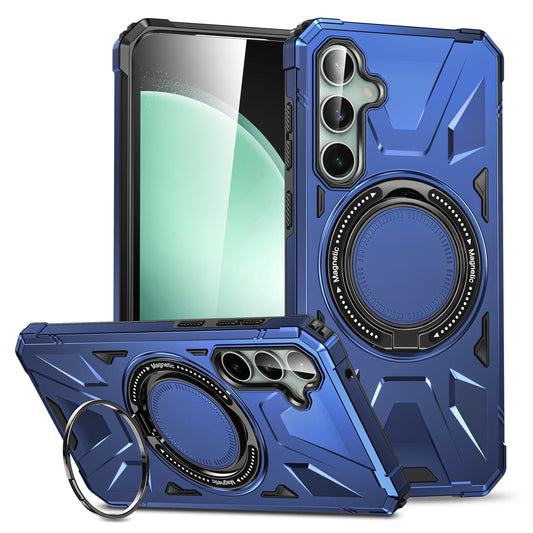 Blue Navy Back Case With Ring Magsafe Case S23 FE