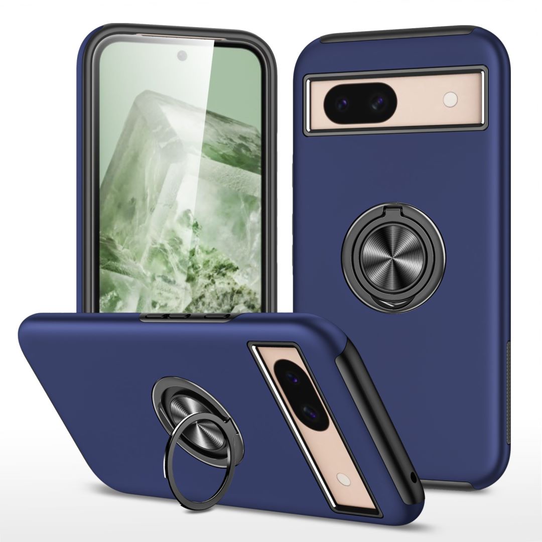 Hybrid Ring Case for PIXEL 8 Navy blue