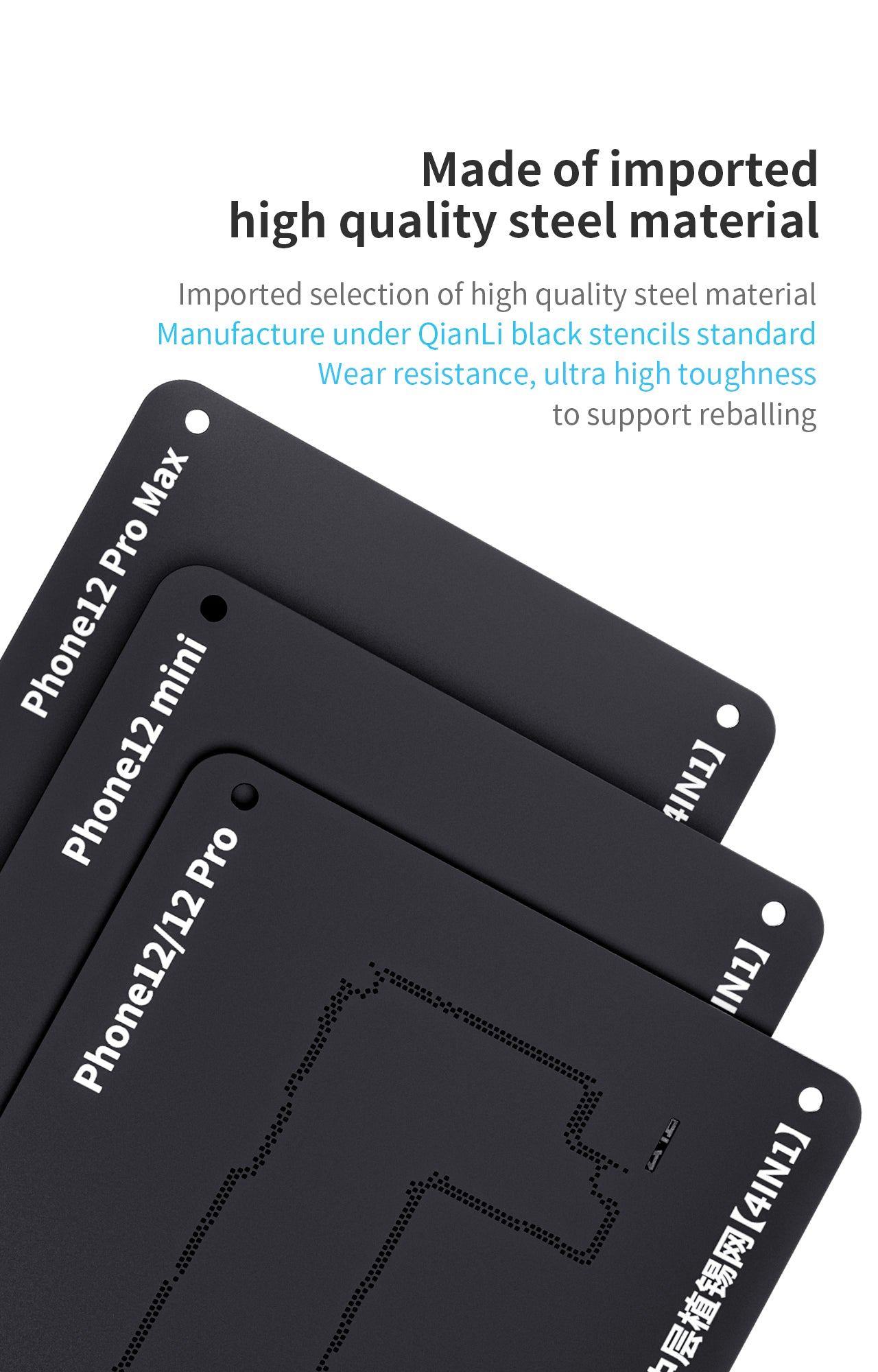 Middle Frame Reballing Platform For iPhone 12 / 12 Mini / 12 Pro / 12 Pro Max (Qianli)
