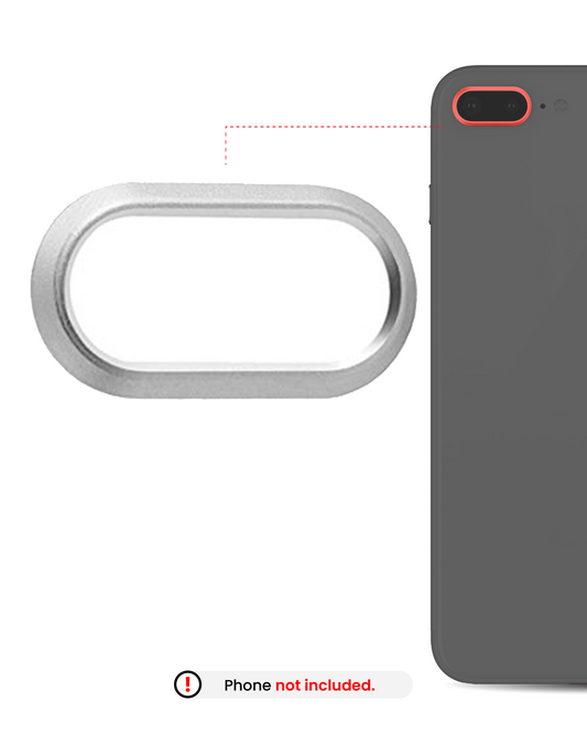 Back Camera Bezel Ring Only For iPhone 8 Plus (Silver) (10 Pack)