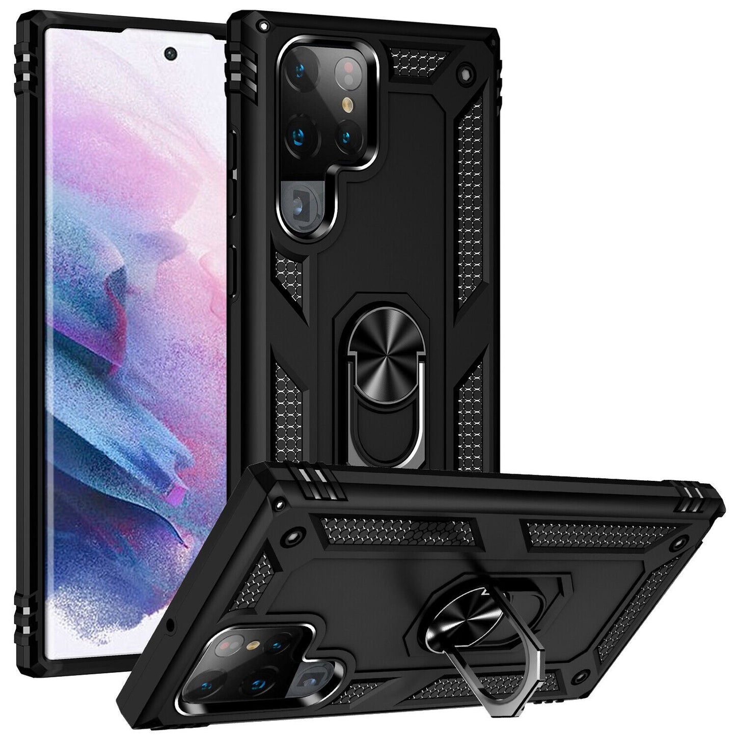 Hybrid Ring Black Case For S24 Ultra