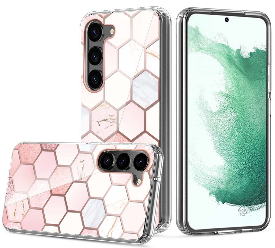 Graphic Clear Case for Samsung S24 Plus (HONEY COMB)