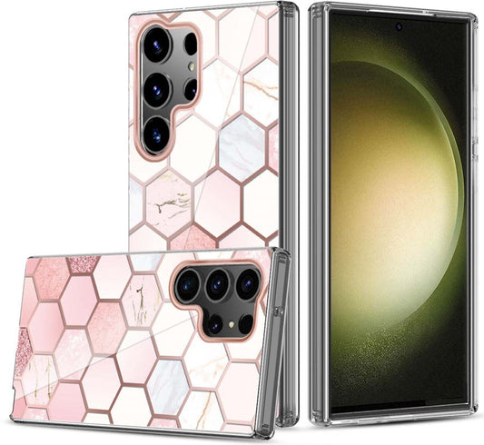 Graphic Clear Case for Samsung S24 Ultra (HONEY COMB)
