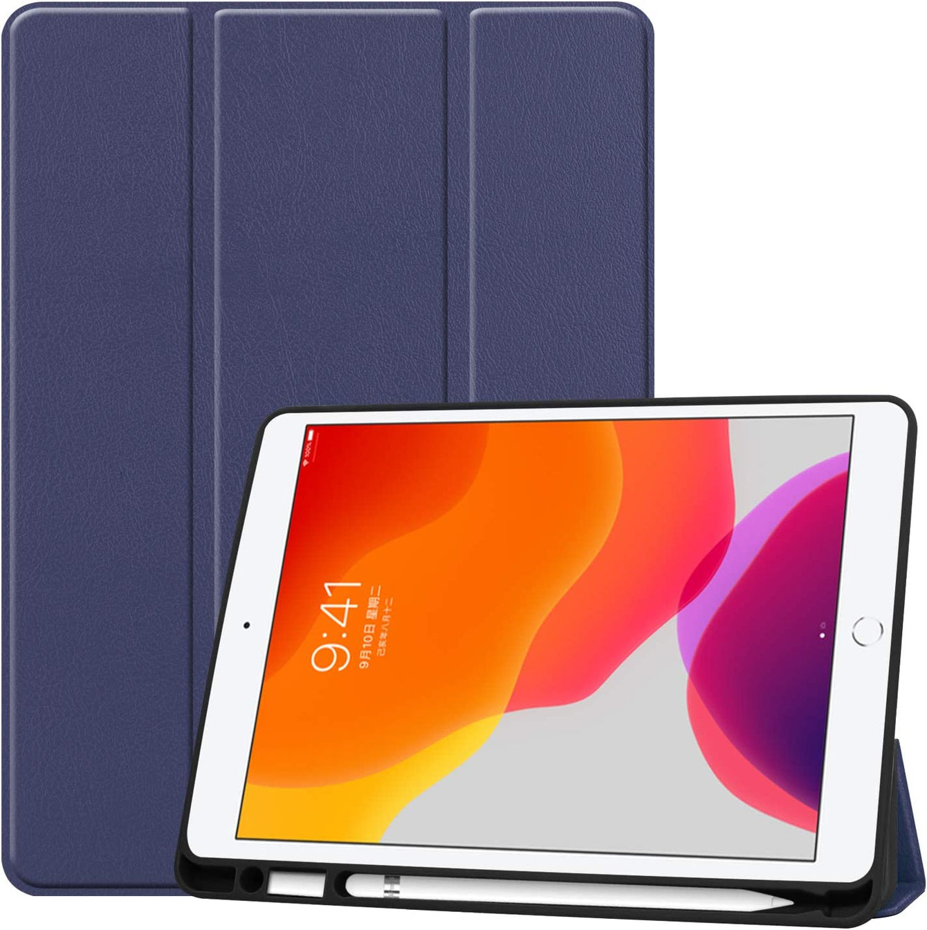 Samsung Tablet leather Case For TAB A7 LITE T220 Navy Blue