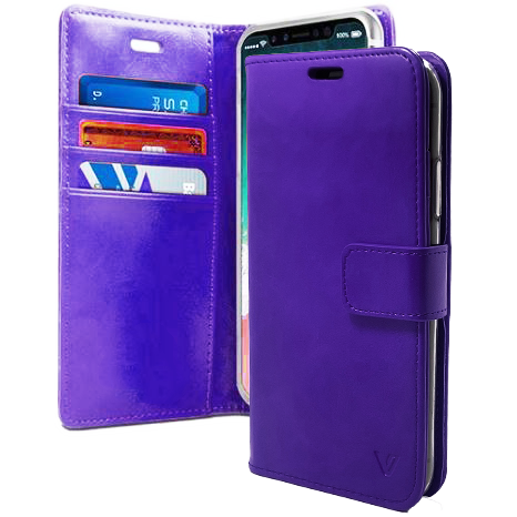 Purple Wallet Case Google Pixel 8