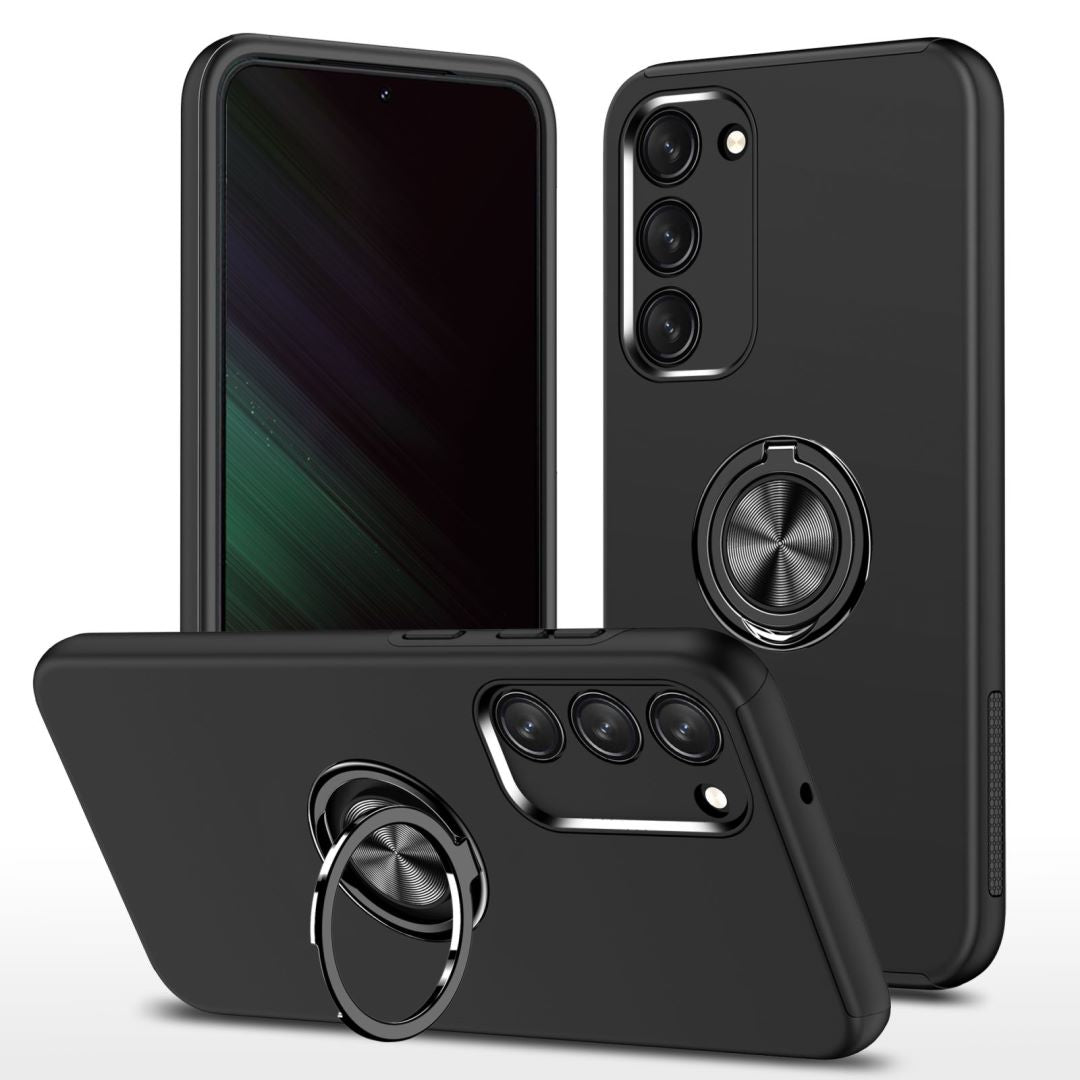 Soft Hybrid Ring Black Case For S24