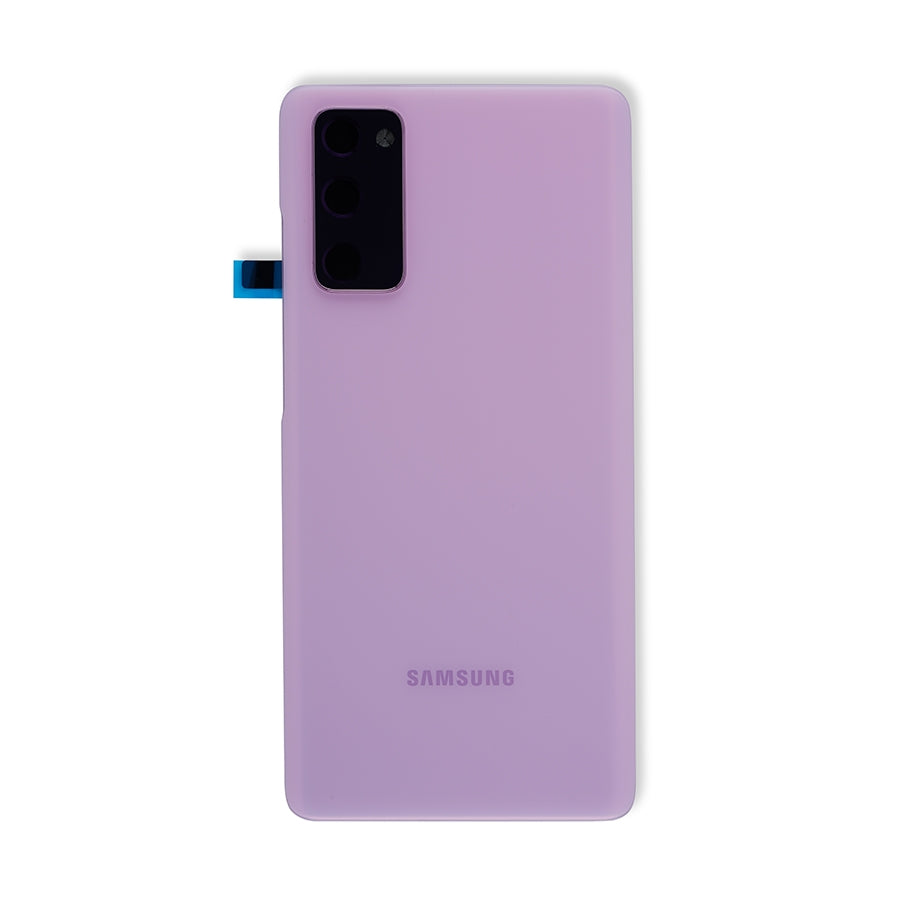 Back Cover Glass With Camera Lens For Samsung Galaxy S20 FE (Service Pack) (Cloud Lavender)