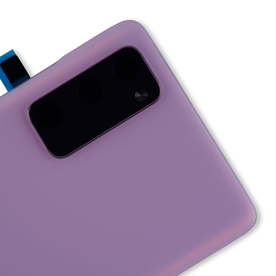 Back Cover Glass With Camera Lens For Samsung Galaxy S20 FE (Service Pack) (Cloud Lavender)