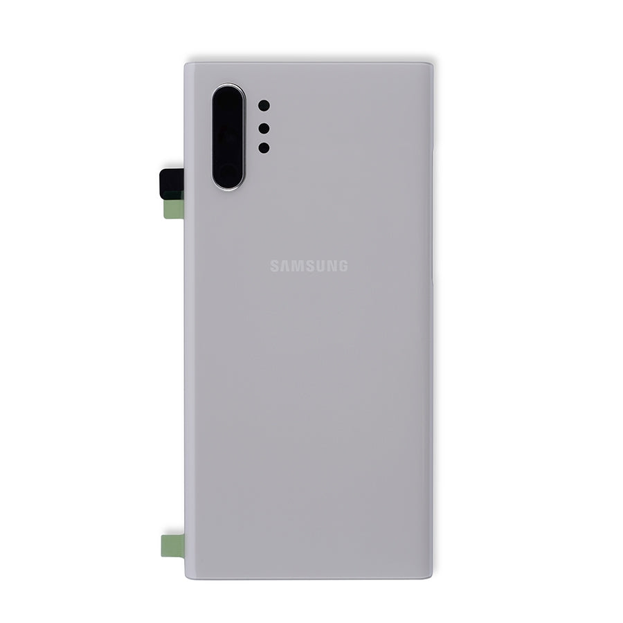 Back Cover Glass With Camera Lens For Samsung Galaxy Note 10 Plus / 5G (Service Pack) (Aura White)