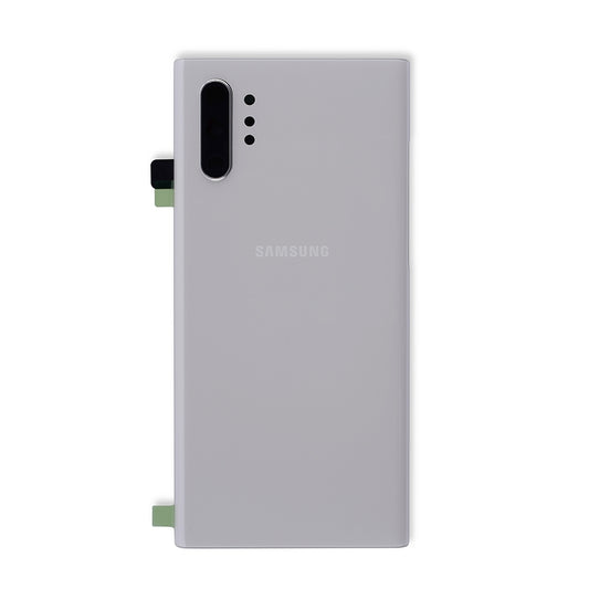 Back Cover Glass With Camera Lens For Samsung Galaxy Note 10 Plus / 5G (Service Pack) (Aura White)