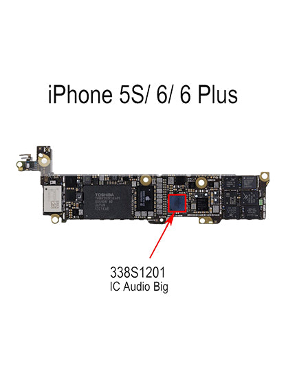 Big Audio IC For iPhone 5S / 6 / 6 Plus (U0900: 338S1201: 121 Pins)
