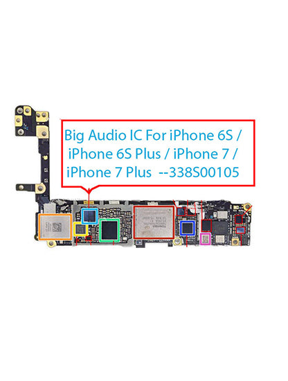 Big Audio IC For iPhone SE (2016) / 6S / 6S Plus / 7 / 7 Plus (U3500: U3101: 338S00105: 144 Pins) (Reballed)