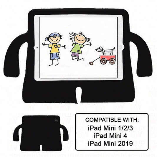 BLACK 3D SILICON KID'S CASE IPAD MINI 2/3/4/5