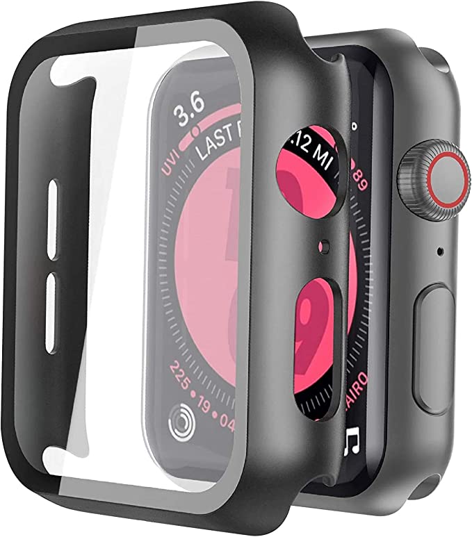 BLACK APPLE WATCH COVER - 45MM