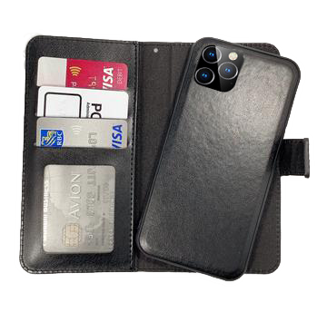 Black Magnetic Wallet Case Leather For iPhone 11 PRO MAX
