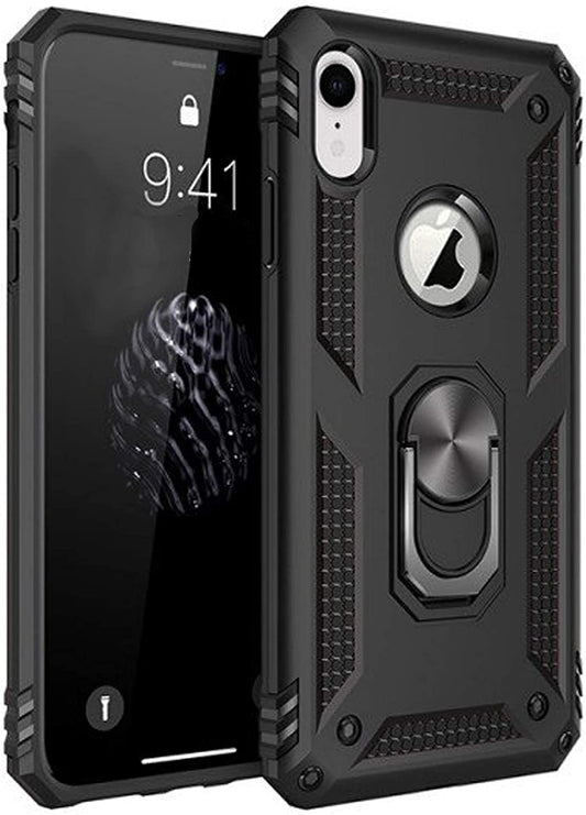 Hybrid Ring Case for iPhone Xr Black