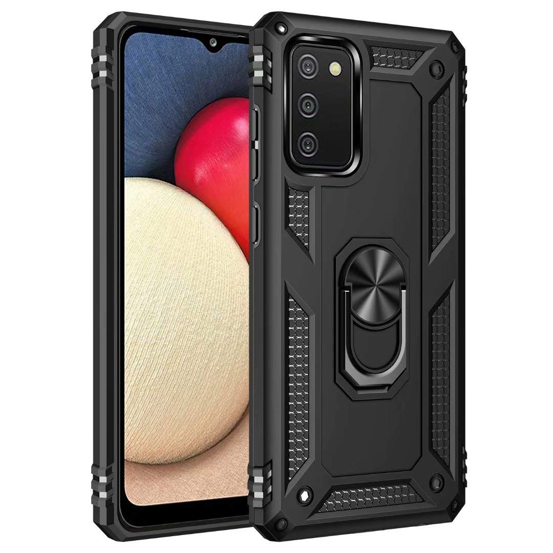 Hybrid Ring Black Case for Samsung A03S