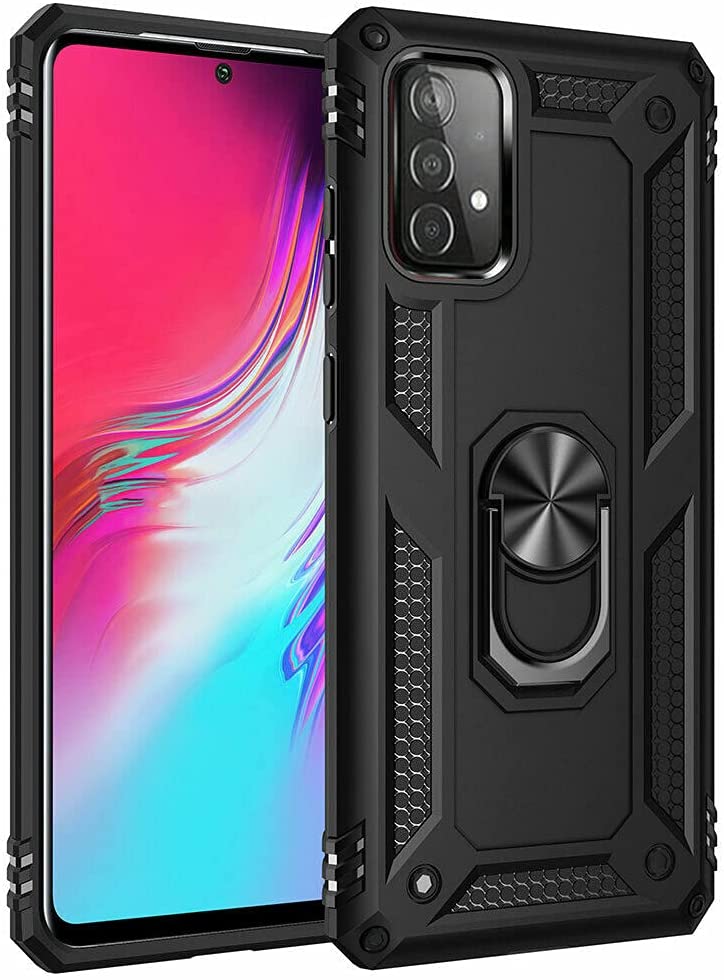 Hybrid Ring Black Case for Samsung A52