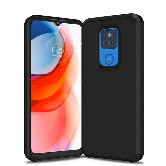 Slim Armor Protective Black Case for Motorola G PLAY 2021