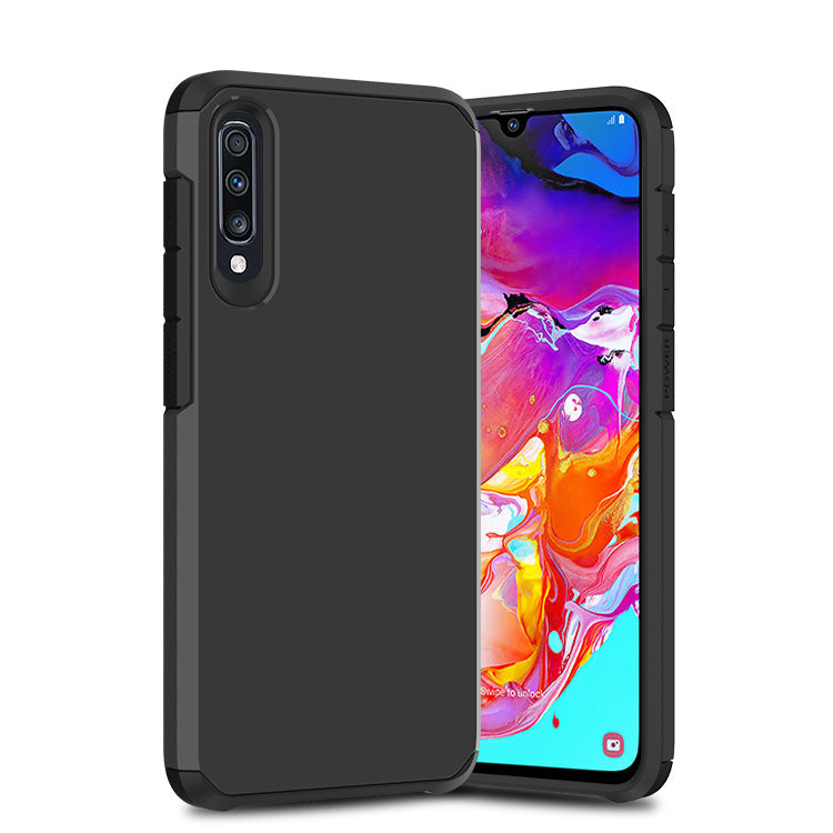 Slim Armor Protective Black Case for Samsung A70