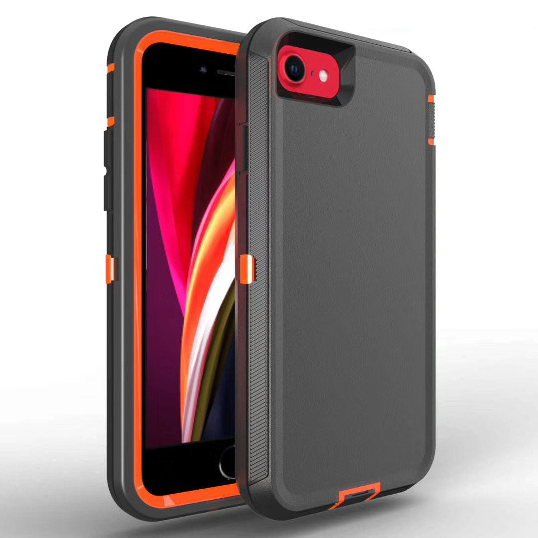 Defender Black and Orange Case for Samsung 6 iPhone 7 iPhone 8