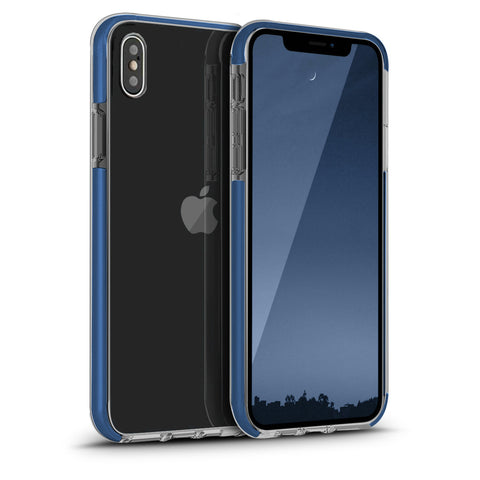 Clear Trim Case for iPhone XS MAX Blue